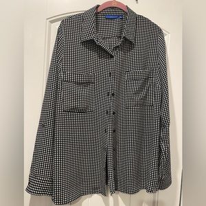 APT. 9 - Black and white Blouse